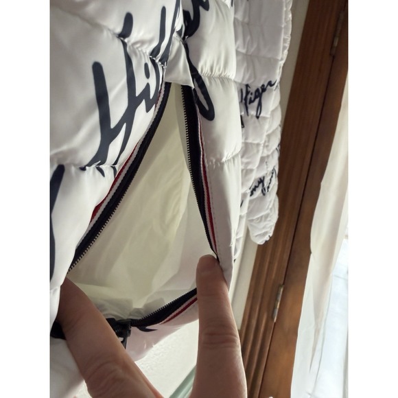 TOMMY HILFIGER Mens‎ Puffer Jacket Insulated Coat Sz XL White NWT - Picture 12 of 12